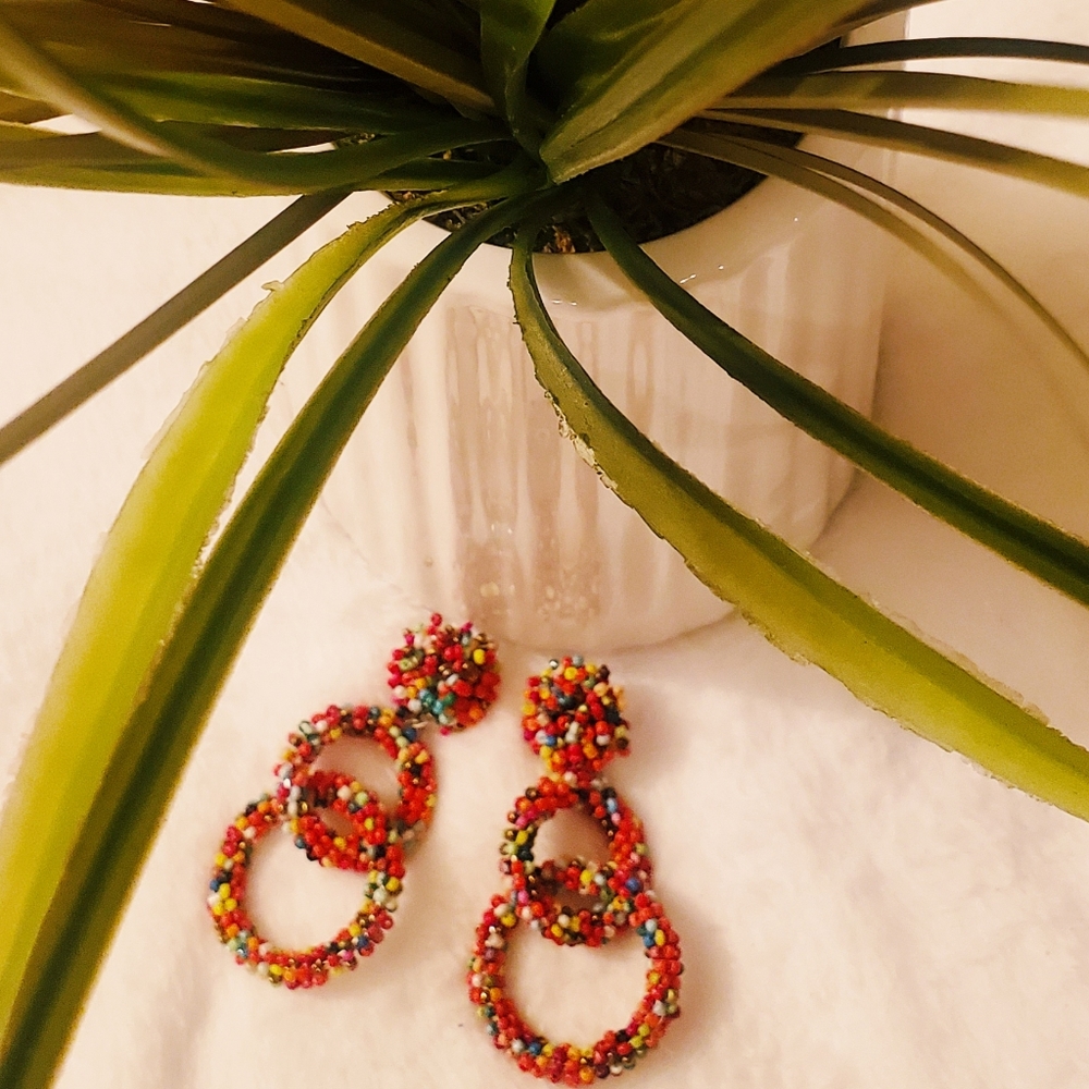 Rainbow Nerds Candy-Like Earrings